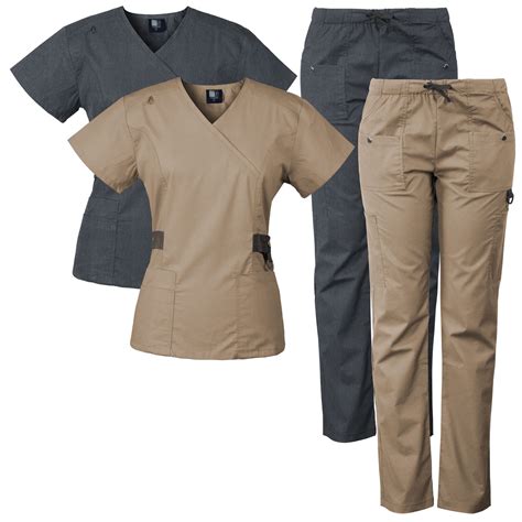 Adar Men's Medical Nursing Doctor <strong>Scrub</strong> Set Uniform V-neck Shirt & Pants. . Medgear scrubs